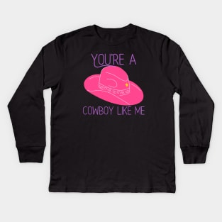 Cowboy Like Me Kids Long Sleeve T-Shirt